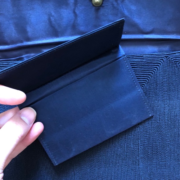 Navy blue vintage clutch - Picture 2 of 3